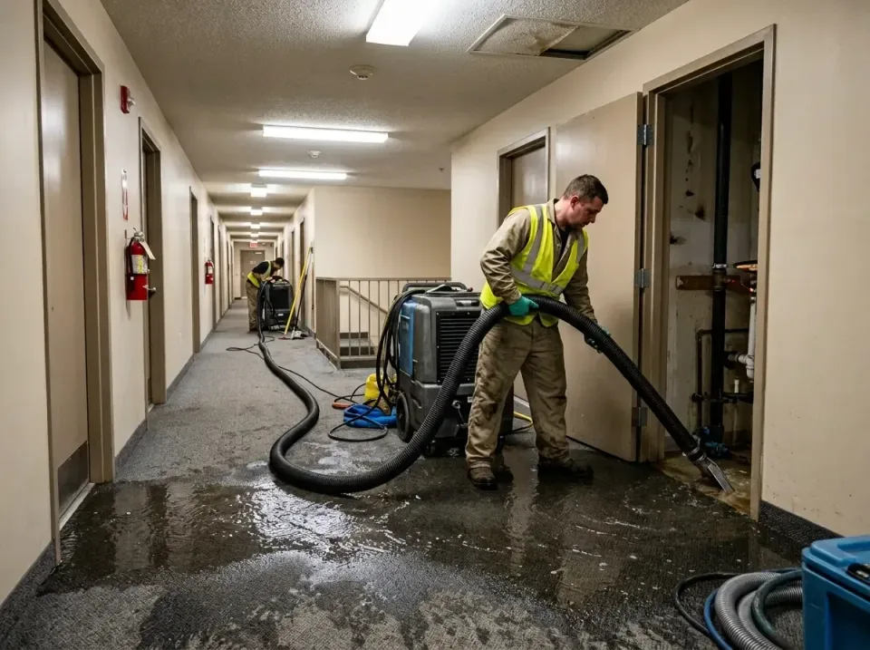 multi-unit-apartment-hallway-f-005 — frequently asked questions, Emergency Burst Pipe Water Extraction & Removal in Meadowla…